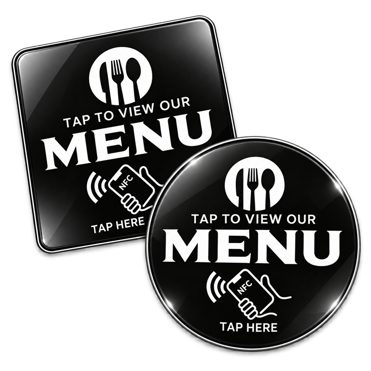 Black Smart NFC Business Card by Review Mate